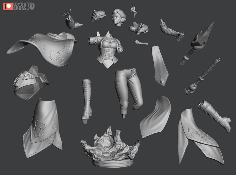 Jaina Proudmoore - World of Warcraft - 75mm, 1:10 scale