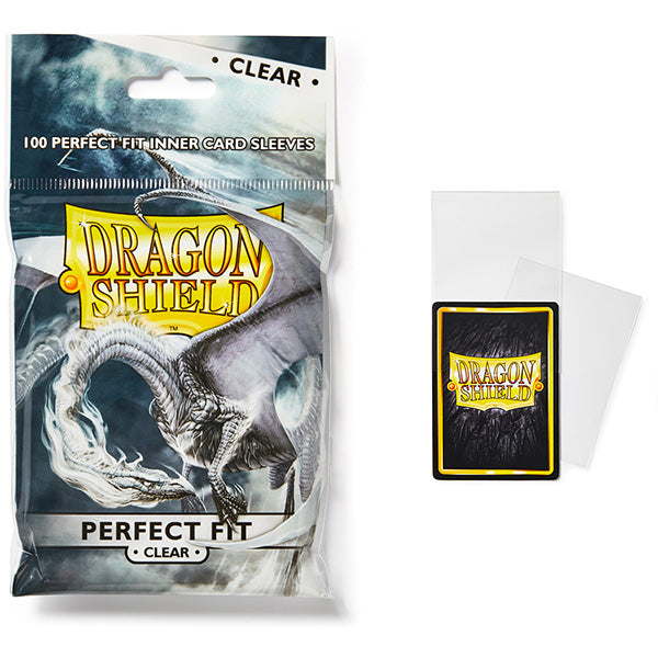 Dragon Shield Sleeves: Perfect Fit Standard- Clear/Clear (100 ct.)