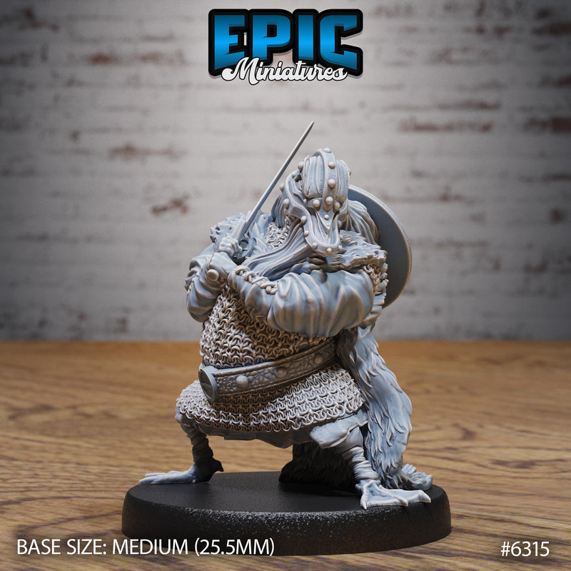 Duck Bandit – Birdfolk Fighter – Resin Tabletop Miniature