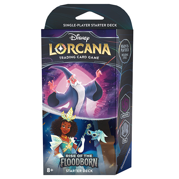 Disney Lorcana: Rise of the Floodborn Starter Deck (Amethyst & Steel)