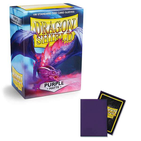 Dragon Shield Sleeves: Standard- Matte Purple (100 ct.)