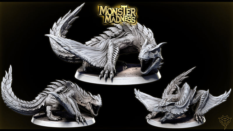Fel Rex – Brute Wyvern Fanged Apex Inspired Monster Miniature