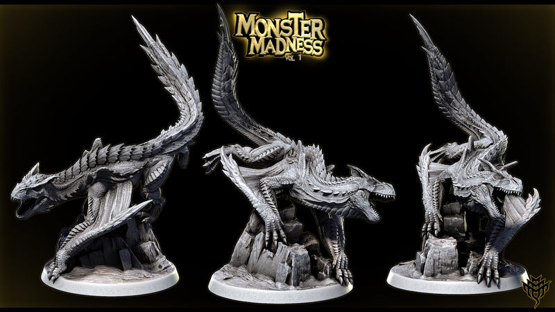 Fel Rex – Brute Wyvern Fanged Apex Inspired Monster Miniature