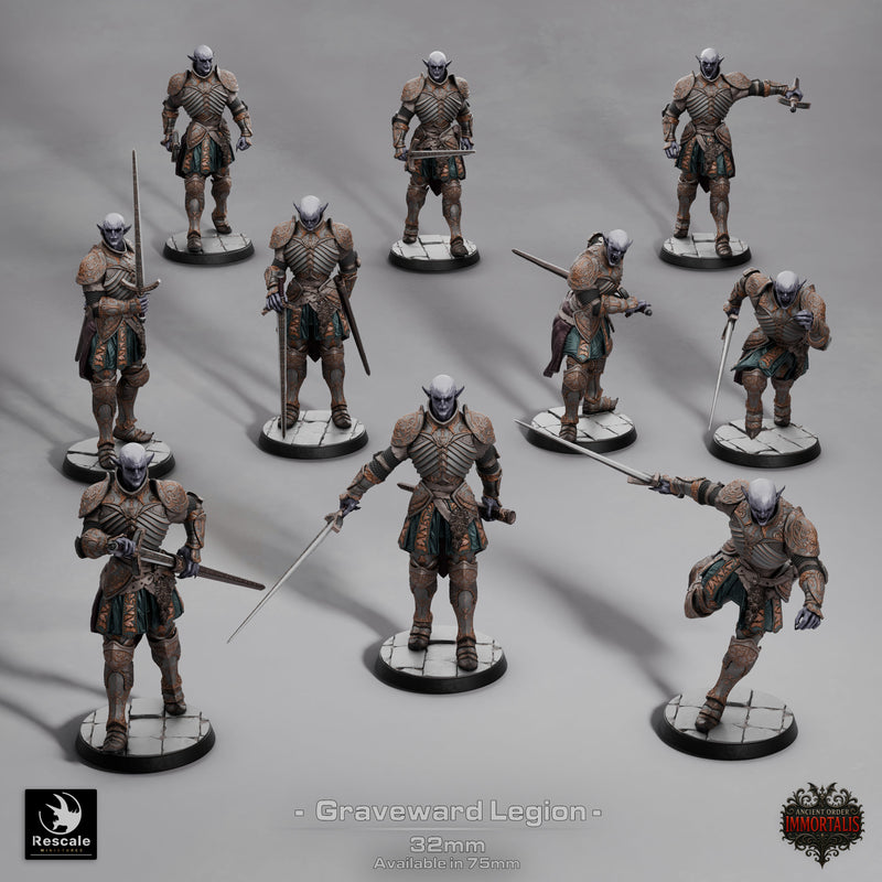 Graveward Legion Soldier – Undead Elite Knight – Miniature