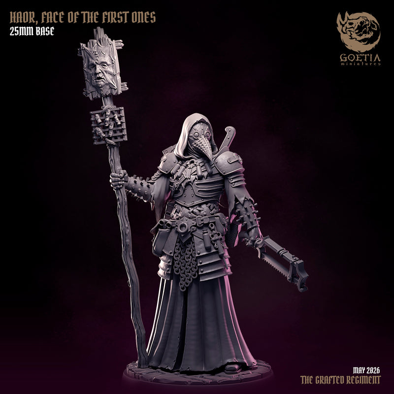 Haor, Face of the First Ones – Human Cleric – Resin Tabletop Miniature