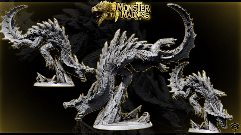 Lagirus – Lagiacrus-Inspired Water Drake – Monster Madness Vol 2 Miniature