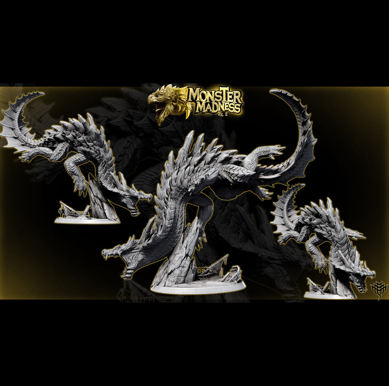 Lagirus – Lagiacrus-Inspired Water Drake – Monster Madness Vol 2 Miniature