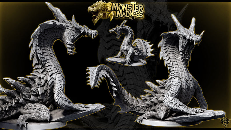 Lagirus – Lagiacrus-Inspired Water Drake – Monster Madness Vol 2 Miniature