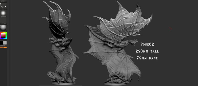 Namael – Elder Dragon Aerial Apex Inspired Monster Miniature