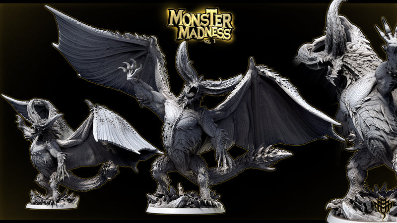Nerante – Elder Dragon Brute Wyvern Inspired Monster Hunter Miniature