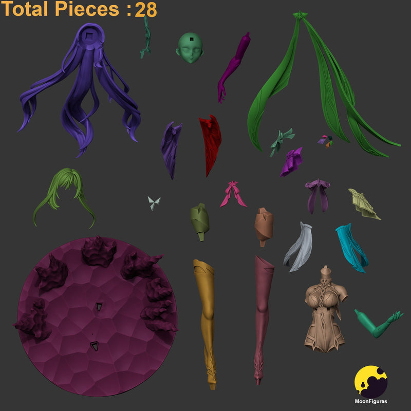 Skirk - Genshin Impact - 1:10 Scale Figure