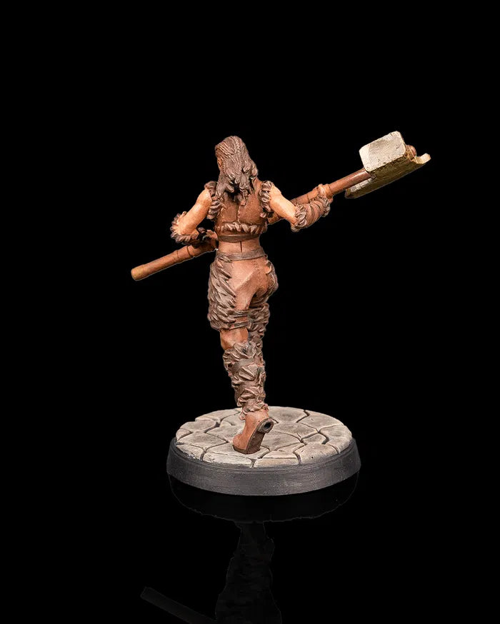 Rinessa Brutus – Human Barbarian – Beldrad's Bag of Beasts – Hero Miniature