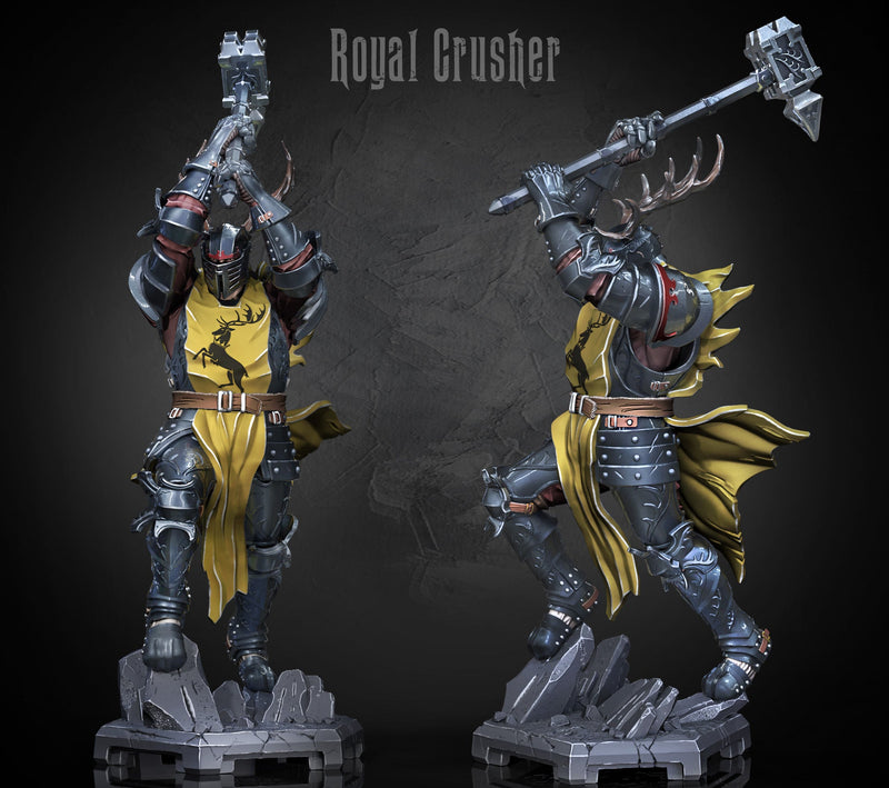 Stag King – Human Fighter – Resin Tabletop Miniature