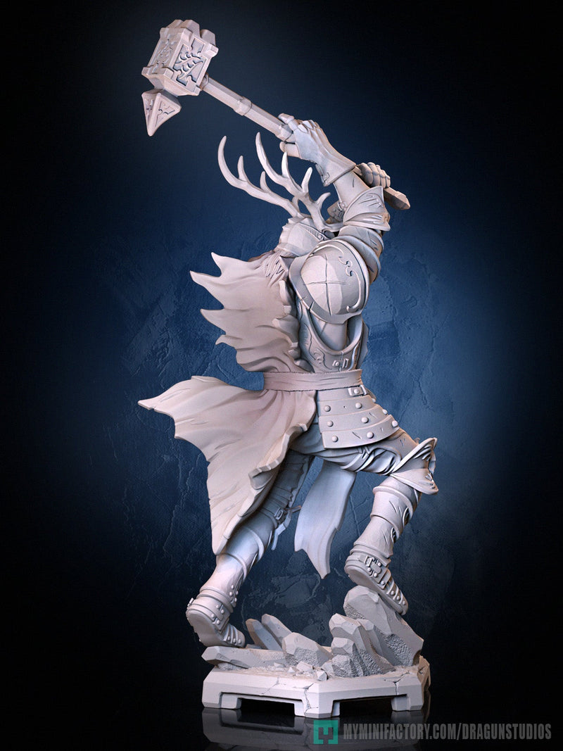 Stag King – Human Fighter – Resin Tabletop Miniature