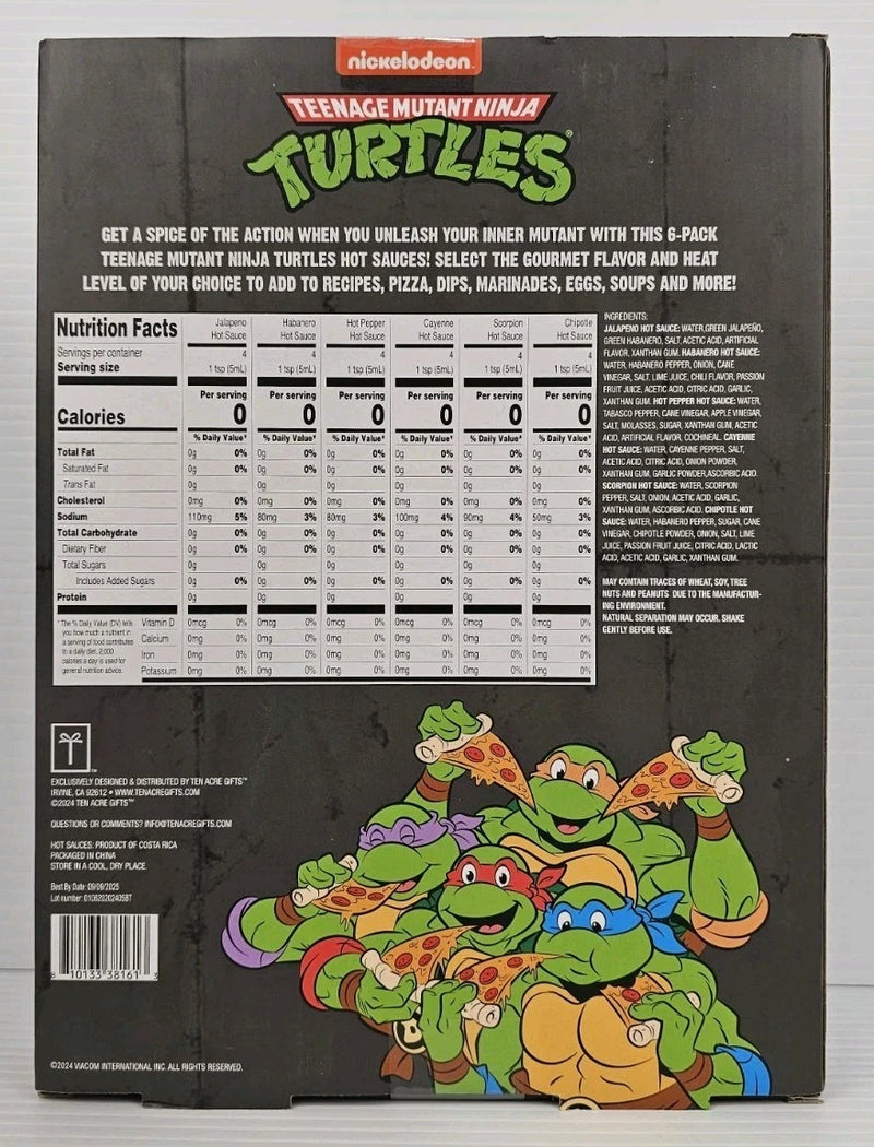 Teenage Mutant Ninja Turtles Hot Sauce Variety 6 Pack