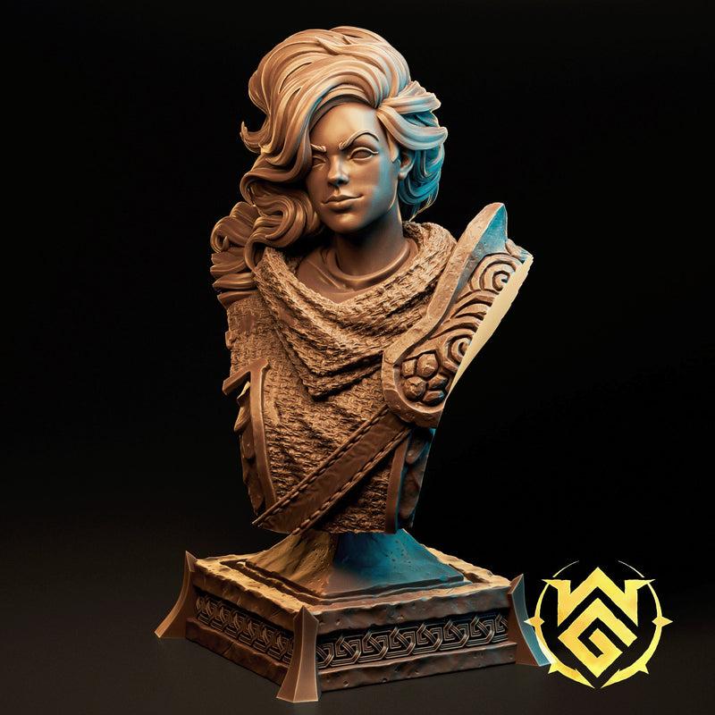 Sloure, Gatekeeper – Human Fighter – Resin Tabletop Miniature