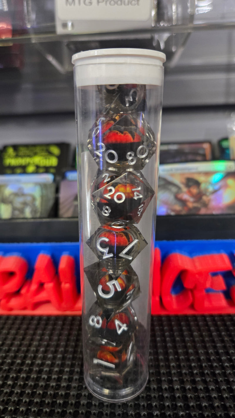 Set Of 7pcs Dragon Eye Multi-sided Dice (Multiple Colors)