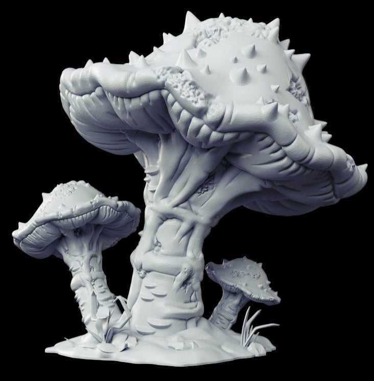 Swamp Scatter Terrain – Trees, Roots, and Mushrooms