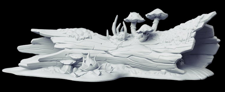 Swamp Scatter Terrain – Trees, Roots, and Mushrooms