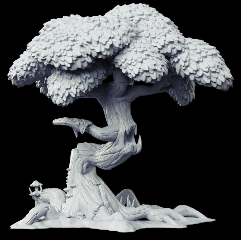 Swamp Scatter Terrain – Trees, Roots, and Mushrooms