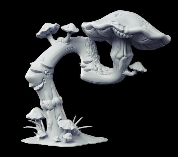 Swamp Scatter Terrain – Trees, Roots, and Mushrooms