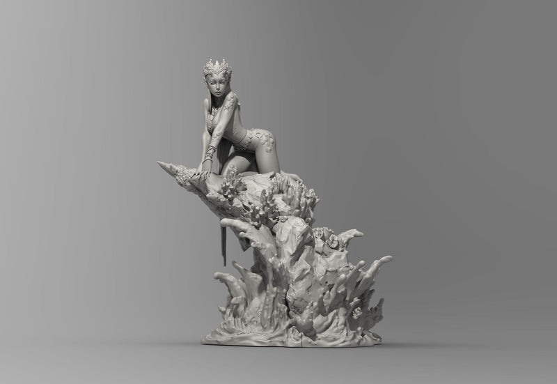 Thalassia Virelle – Sea Elf Sorcerer – Resin Tabletop Miniature