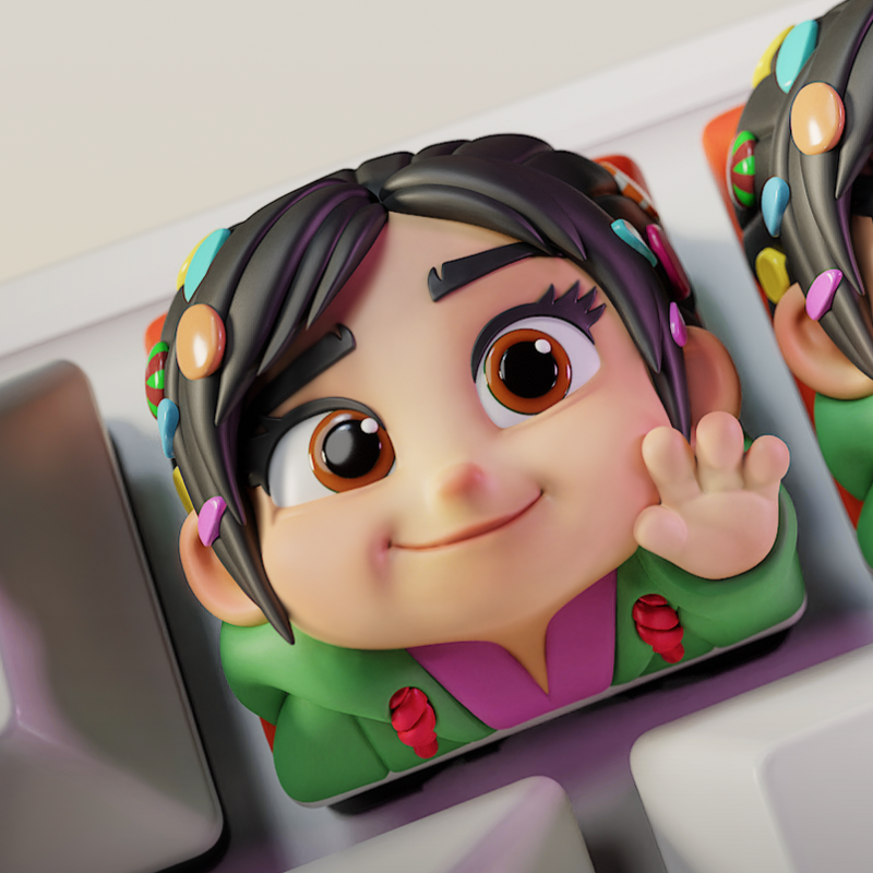 Vanellope Von Schweetz - Wreck-It Ralph - Keyboard Keycaps