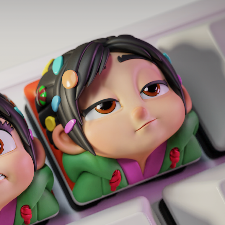 Vanellope Von Schweetz - Wreck-It Ralph - Keyboard Keycaps