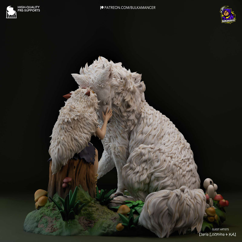 San and Moro - Princess Mononoke - 1:8 scale Figure