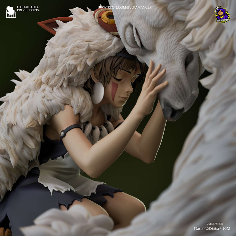 San and Moro - Princess Mononoke - 1:8 scale Figure