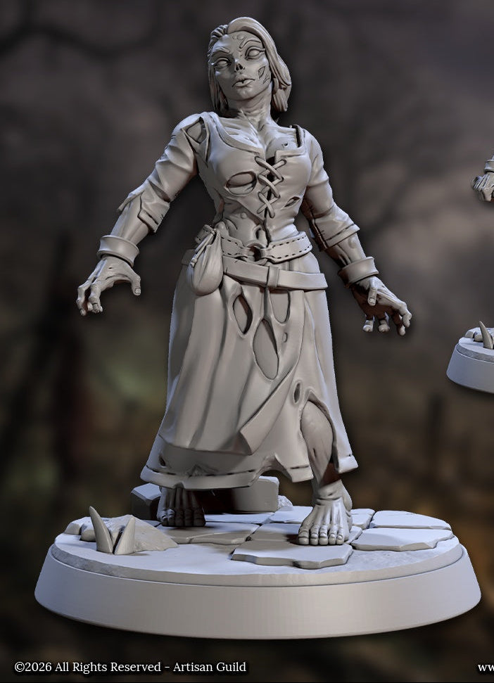 Zombie Walker – Dungeons & Dragons Monster – Resin Miniature