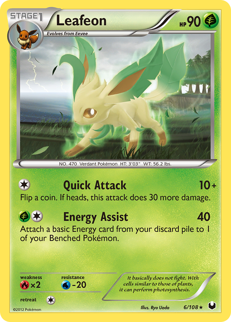 Leafeon (6/108) [Black & White: Dark Explorers]